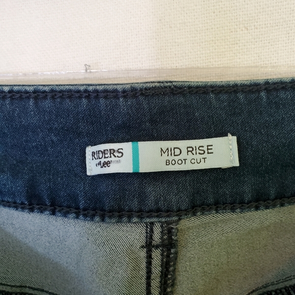 Riders Mid Rise Bootcut Jeans Sz 10 - Picture 4 of 12